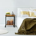 thumbnail image 6 of Rolling Side Table End Table w/Removable Serving Tray Nightstand Storage Shelf, 6 of 8