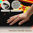 thumbnail image 6 of ODIKA 2'x3' Washable Throw Rug Non-Slip, Low Profile, Flatwoven, Easy Care Alfombra Gamer Glowing Gamepad Motif Border Cracked Field Burst for Hallway, Study Room, 6 of 7