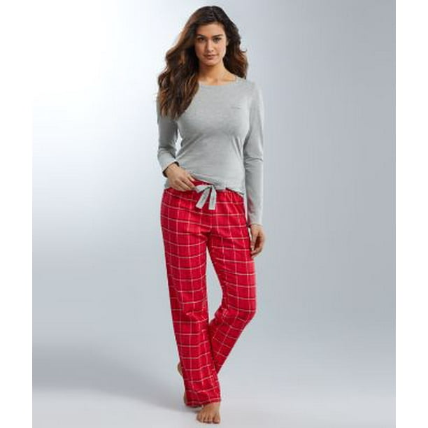 Calvin Klein Flannel and Knit Pajama Set 