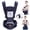 Navy, variant on Babyltrl 6-in-1 Baby Carrier with Hip Seat, Ergonomic Baby Wraps Carrier, Head Support and Breathable Mesh for Newborn Toddlers up to 44 lbs, Blue