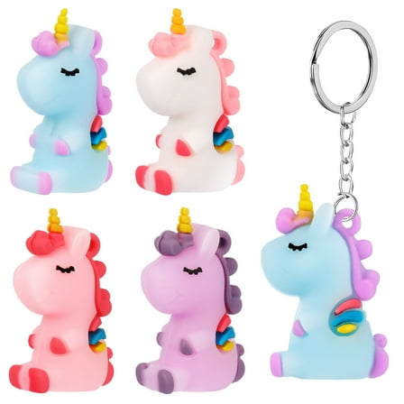 Topbathy 20pcs Small Unicorn Figurines Cartoon Unicorn Charms Cake Toppers