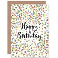 thumbnail image 1 of Colourful Confetti Greetings Card Plus Envelope Blank inside, 1 of 3