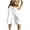 White, variant on Parachute Shorts for Women Elastic Waist Casual Solid Streetwear Baggy Wide Leg Capris Cargo Pant Loungewear Short with Pockets