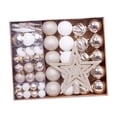 thumbnail image 3 of Adornos navideños de bolas, adornos navideños, regalo ideal y práctico, para de , decoraciones para árboles de para festivales de Blanco champán intenso, 3 of 8