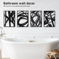 thumbnail image 4 of Black Metal Wall Sculptures Size M 16 x 11 inches, 4 Pack Home Decor, 4 of 7