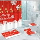 thumbnail image 1 of Juego de cuatro alfombras de baño, alfombras para sala de estar, alfombra de área, alfombra de baño estampada, impermeable y cortina de ducha de poliéster, alfombra absorbente., 1 of 4