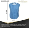thumbnail image 5 of Elaine Karen Premium Lightweight Adult Bibs for Elderly Seniors and Disabled Adults, 3 Pack (Blue), 5 of 7