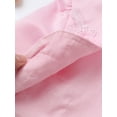 thumbnail image 7 of Fldy Kids Flower Girls Cover Up Bolero Long Sleeve Floral Embroidery Pageant Wedding Shrug Cardigan Pink 110, 7 of 7
