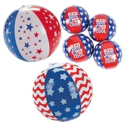 Patriotic Beach Ball Kit Assortment - 36 Pc