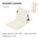 thumbnail image 3 of Silla plegable para acampar, cómoda silla perezosa individual, suministros para exteriores (blanco), 3 of 7