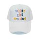 thumbnail image 1 of White Girl Wasted Snapback Cap Funny Party Dance Frat College Baseball Caps Rainbow Colors Letter Printed Trucker Cap Hats YP06756-60cm for adult Gao Jinjia LED, 1 of 2