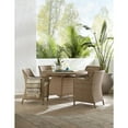 thumbnail image 3 of Outdoor Wicker Patio Furniture Set with Round Table and 4 Chairs - Natural, 3 of 7