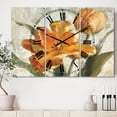 thumbnail image 2 of Designart 'Parrot Tulips I on Ivory' Farmhouse Wall Clock, 2 of 3