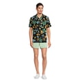 thumbnail image 4 of George Men's & Big Men's Short Sleeve Rayon Button-Up Camp Shirt, Sizes S-3XL, 4 of 5