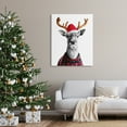 thumbnail image 3 of Stupell Industries Deer in Holiday Sweater Holiday Painting Gallery Wrapped Canvas Art Print Wall Art, 36 x 48, 3 of 8