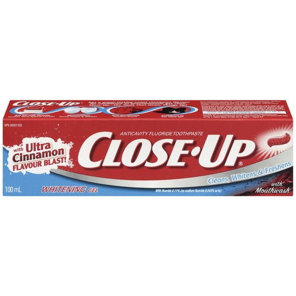 Close-up Anticavity Fluoride Gel Toothpaste with Mouthwash, Whitening, 100ml