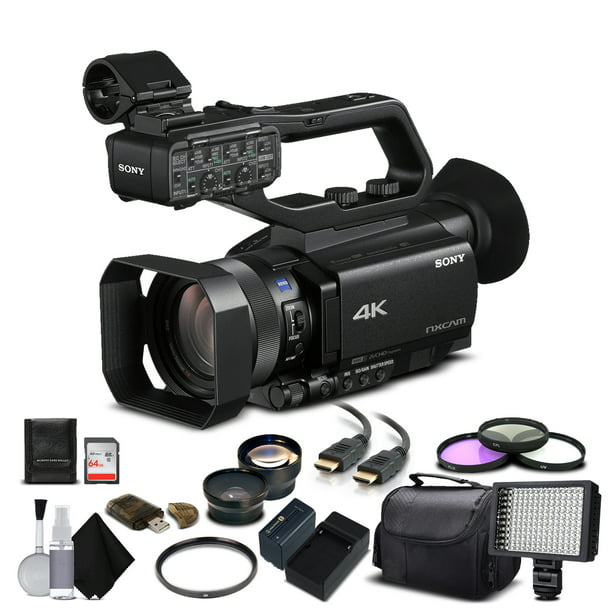 Sony HXR-NX80 4K HD NXCAM Camcorder Professional Bundle 02 - Walmart.com
