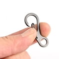 thumbnail image 3 of 20 Piece Carabiner Set Carabiner Hook Snap Closure Keyring Clips Snap Buckle Spring Backpack Clasps Hooks for Camping, 3 of 5