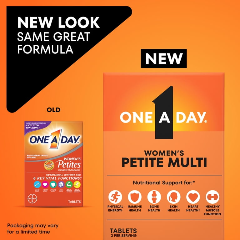 One A Day Women's Petites Multivitamin Tablets, 160 Ct photo 2