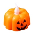 thumbnail image 1 of Clearance! Halloween Pumpkin Bat 1-Pack LED Candle Light Flickering Candle Light Halloween Decoration Atmosphere Ornaments Decoration, Halloween Outdoor Lighting Buy 2 Get 3, 1 of 3
