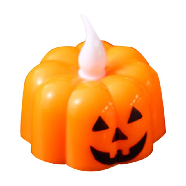 Clearance! Halloween Pumpkin Bat 1-Pack LED Candle Light Flickering Candle Light Halloween Decoration Atmosphere Ornaments Decoration, Halloween Outdoor Lighting Buy 2 Get 3