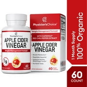Physician's Choice Apple Cider Vinegar Capsules Weight Loss, 60 Ct.