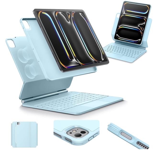 Funda para iPad Pro 13 con teclado ESR Rebound 360 Blue 2024 M4