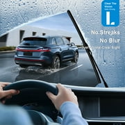 LADEWEU® 3 Wipers 26+16+12 for Subaru Impreza 2017-2024 Crosstrek 2018-2024 All Weather Original Equipment Automotive Replacement Front Rear Windshield Wiper Blade (Pack of 3)