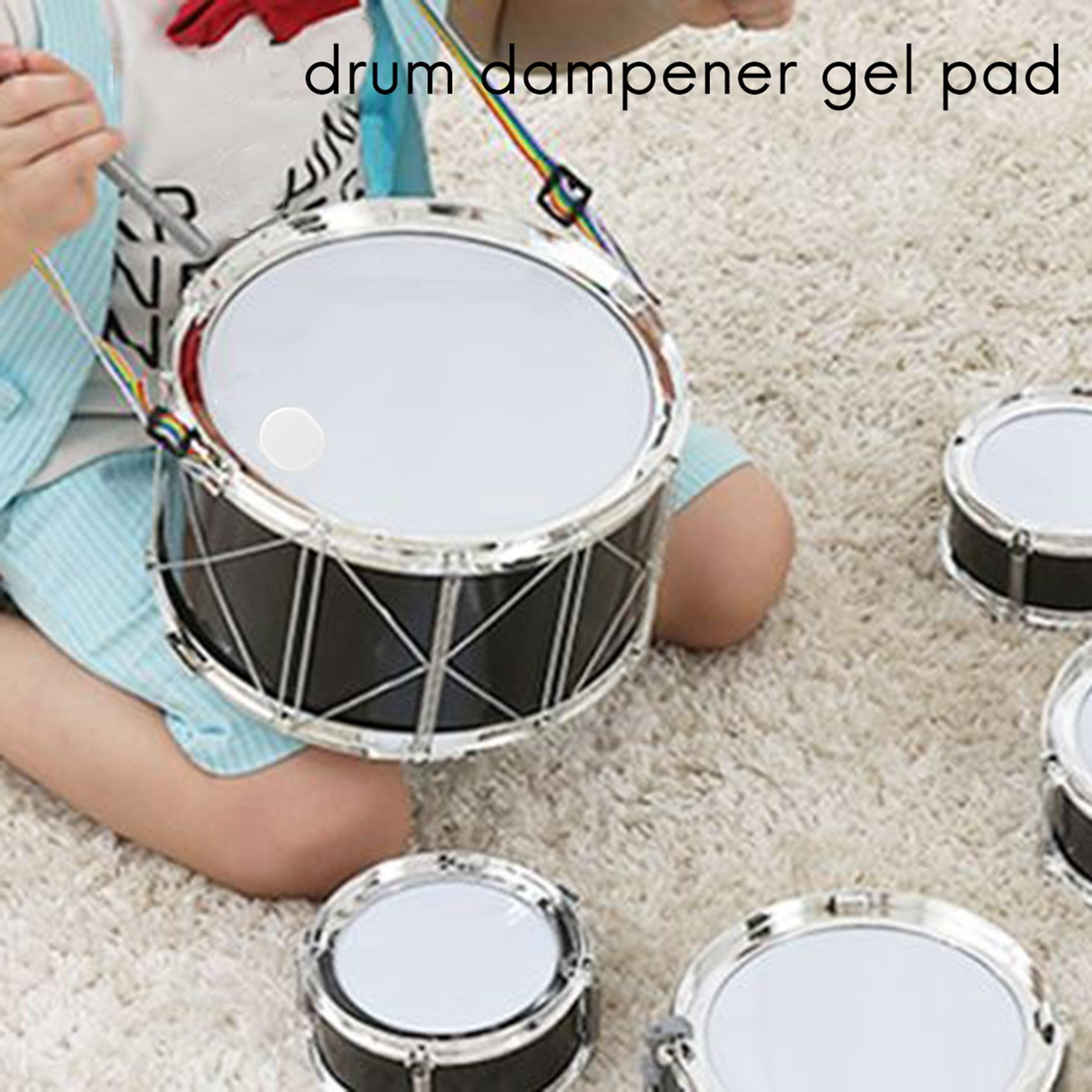 24 Pieces Drum Dampeners Drum Damper Gel Pads Drum Silencers NonToxic