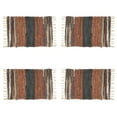 thumbnail image 3 of Saro Lifestyle Striped Chindi Multicolor Placemat (Set of 4), 3 of 4