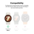 thumbnail image 2 of Funda para reloj inteligente y cristal templado Ringke Slim Samsung 40 mm, 2 of 8