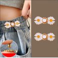 thumbnail image 2 of Adjustable Pants Waist Tightener - 2PCS Bunny/Cat/Daisy Design Clips, Reduces Waistband 2-4cm, No-Sew Easy Install, Lightweight, 2 of 5