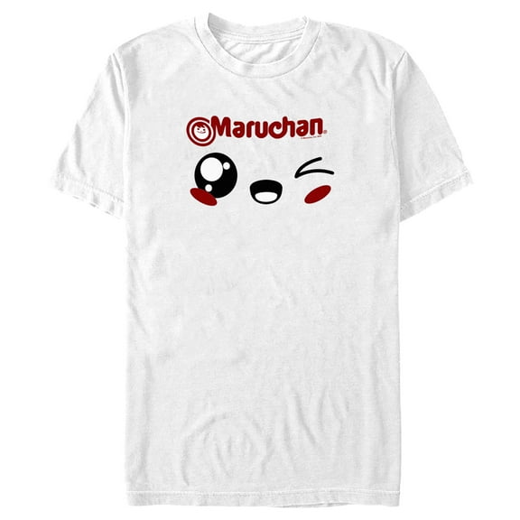 Men's Maruchan Winky Face Graphic Tee White 2X Large
