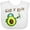 AA-White, variant on Inktastic Avogadro's Number with Avocado Chemist Boys or Girls Baby Bib
