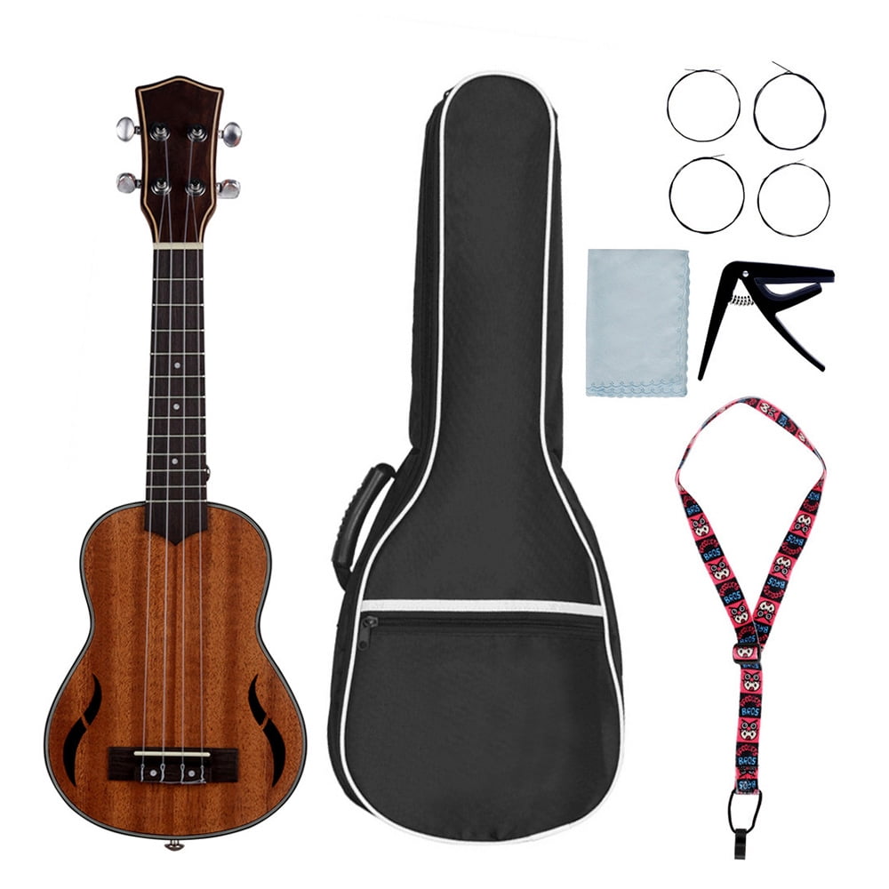 GoolRC 21 Inch Acoustic Soprano Ukulele Ukelele Uke Mahogany Wood Nylon