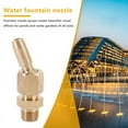 thumbnail image 5 of 10Pcs 1/8 Inch DN6 Brass Gushing Water Fountain Nozzles Universal Water Curtain Nozzle Landscape Garden F, 5 of 6