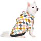 thumbnail image 2 of Fotbe Colorful Checkered 1 Sudadera con Estampado para Perros Pequeños – Suéter con Capucha para Mascotas, Tela Suave de Forro Polar con Bolsillo-XX-Large, 2 of 7