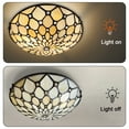 thumbnail image 5 of Tiffany Ceiling Lights, Stained Glass Ceiling Light 2-Lights 12 Inch Tiffany Flush Mount Ceiling Light for Bedroom Dining Living Room Entryway Foyer, 5 of 6