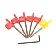 thumbnail image 4 of 7PCS 10mm Shank Lathe Boring Bar Turning Tool Holder +Wrench Carbide Inserts Set, 4 of 8