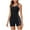Black, variant on EINCcm Swimsuit Women Boyleg One Piece Water Aerobic Competitive Bathing Suit Square Neck Wide Strap Sleeveless Full Coverage Swimwear