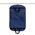 thumbnail image 2 of DALIX 39" Business Garment Bag Cover for Suits and Dresses Clothing Foldable w Pockets in Navy Blue, 2 of 7