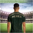 thumbnail image 4 of Zimjoy Men's Mexico Soccer Jersey 2026 World Soccer Game National Team Fan Crew Neck Short Sleeve Game Day Football Tee Dark Green L, 4 of 5