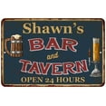 thumbnail image 1 of Shawn's Green Bar & Tavern Rustic Sign 8 x 12 High Gloss Metal 208120047194, 1 of 1