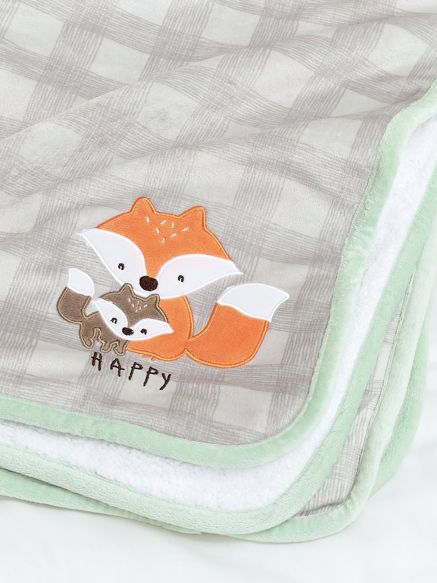Gerber Baby & Toddler Boy Embroidered Plush Blanket with Fleece