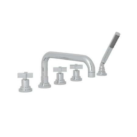 Rohl A2224xmapc Lombardia Deck Mounted Roman Tub Faucet Trim And