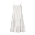 thumbnail image 4 of SMihono Robe Maxi Bohème d'Été pour Femmes Grande Taille Mode Décontractée Robe Camisole Sans Manches Robe Ample Longue Robe de Plage, 4 of 5