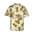 thumbnail image 3 of Bixox Men's Hawaiian Shirts Men's Monkeys and Pinealpples Print Short-Sleeve Shirt-X-Large, 3 of 8