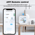 thumbnail image 4 of Tuya Capteur de Température et d'Humidité WiFi Rétroéclairage Intelligent Hygromètre Thermomètre Support pour Alexa Home, 4 of 8