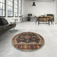 thumbnail image 4 of Ahgly Company Machine Washable Indoor Rectangle Traditional Bullet Shell Brown Area Rugs, 8' x 10', 4 of 7
