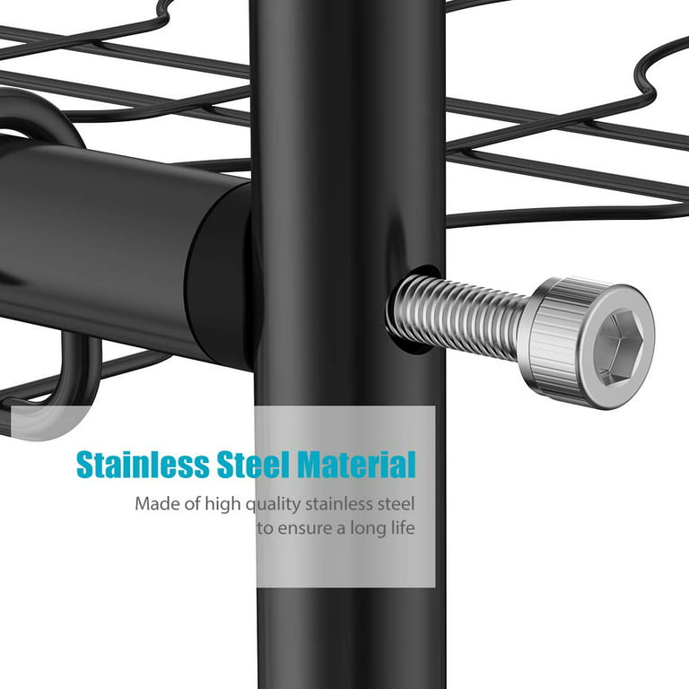 NEX Silver 2-Tier Adjustable Stainless Steel Dish Racks